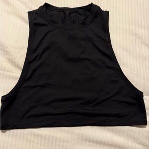 Lululemon Muscle Love Crop Tank - Black, Size 4, Like New
